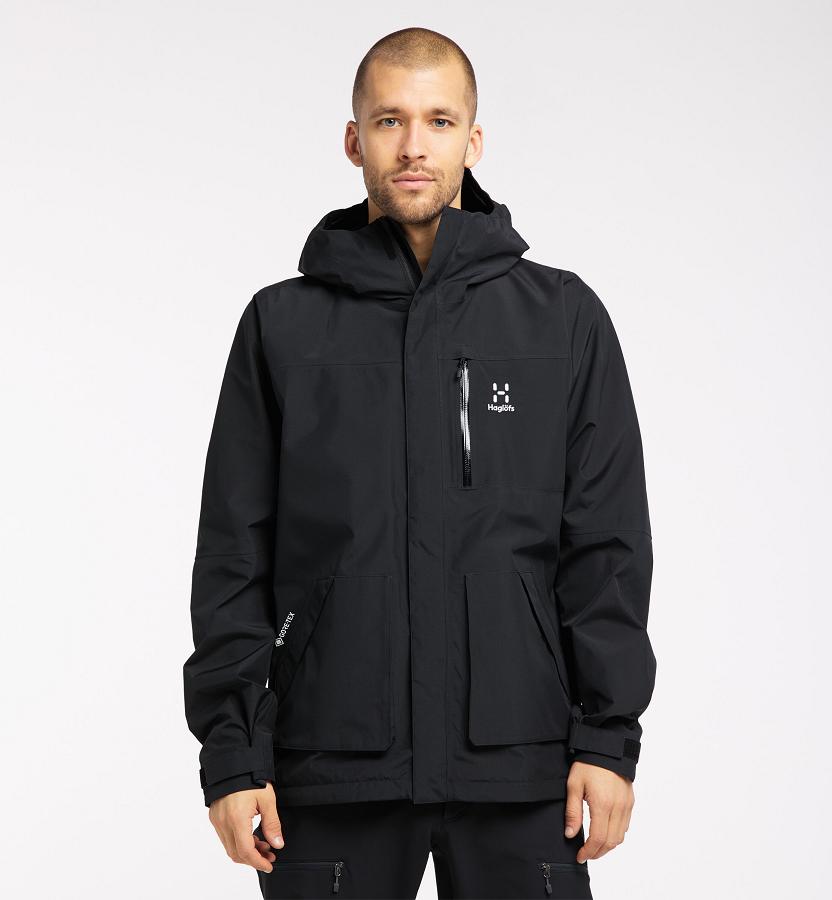 Haglöfs Mens Vide GTX Jacket Black New Zealand 17340DUGI